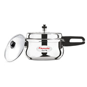Butterfly Cute Outer Lid Stainless Steel Pressure Cooker With Glass Lid