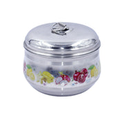 Stainless Steel Fruit Printed Design Serving Box