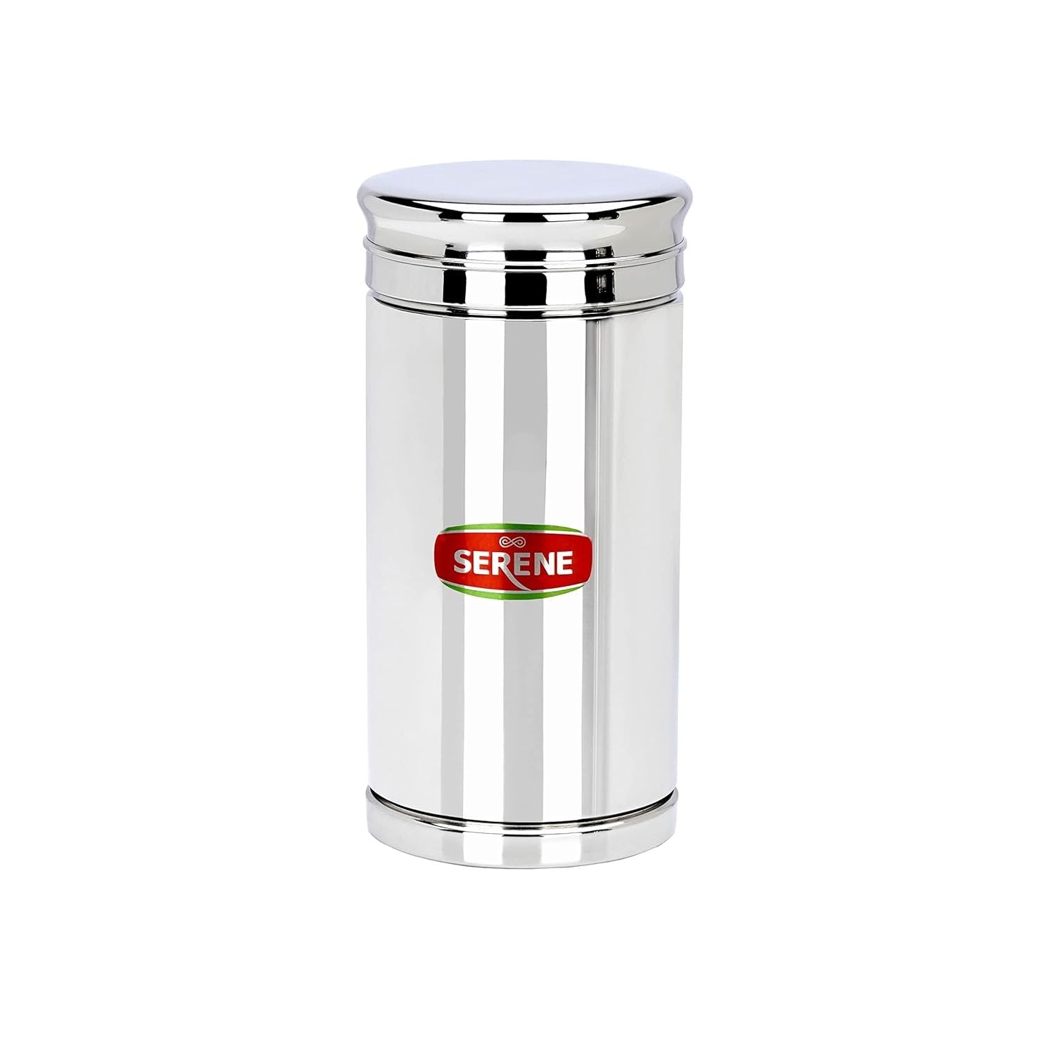Serene Twister Stainless Steel Transparent Container Jar