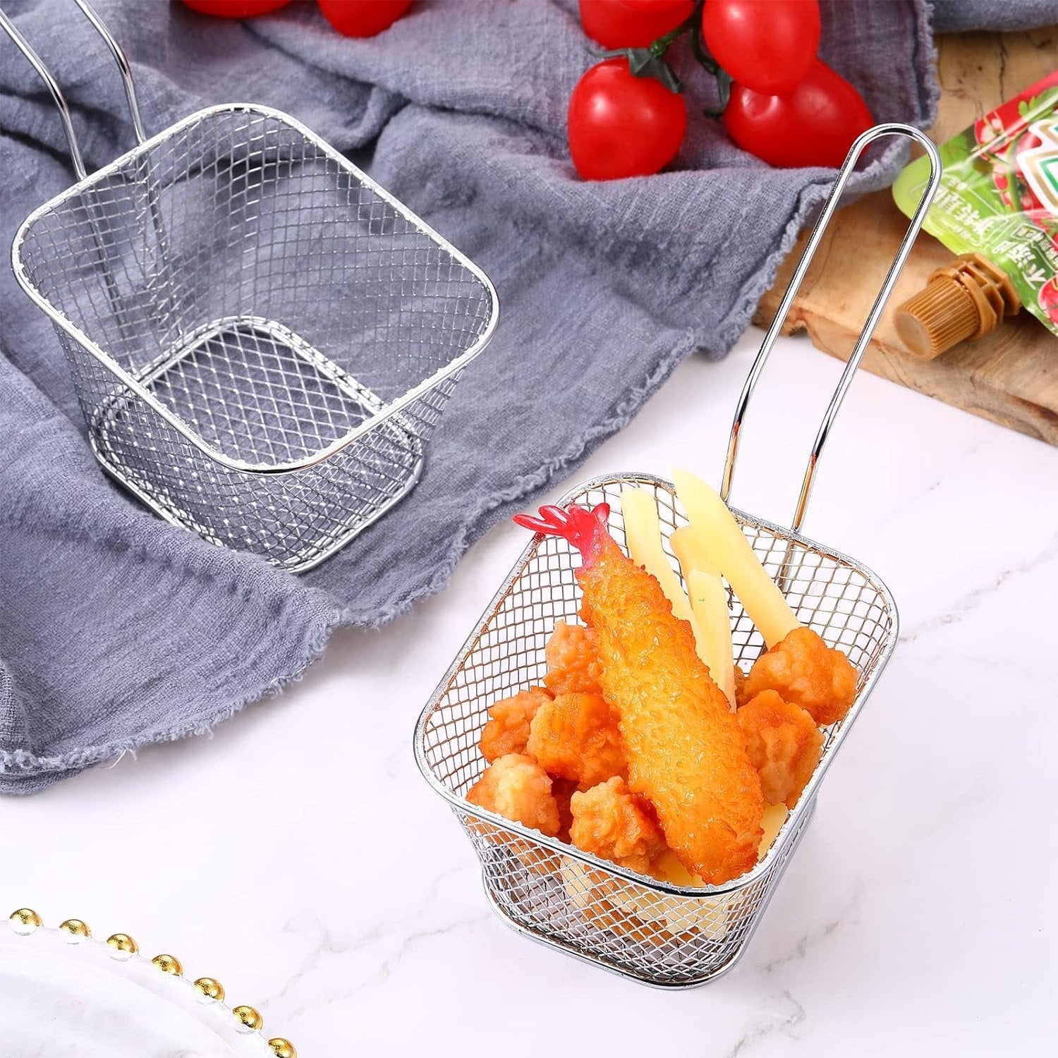Mini Stainless Steel Fry Basket