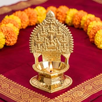 Brass Ashtalakshmi Vilakku