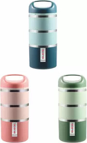 Stainless Steel 2 or 3 Layers Lunch Containers with Handle