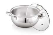 Sonu Crysta Pot With Glass Lid
