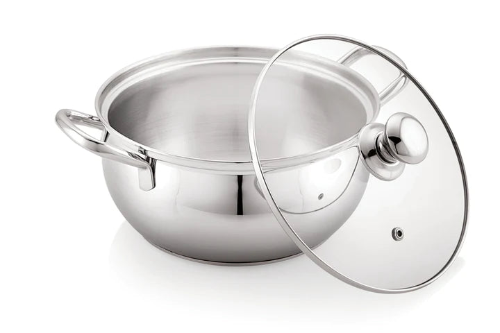 Sonu Crysta Pot With Glass Lid