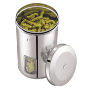 JVL SS FLOSSY WINDOW CANISTER ROUND