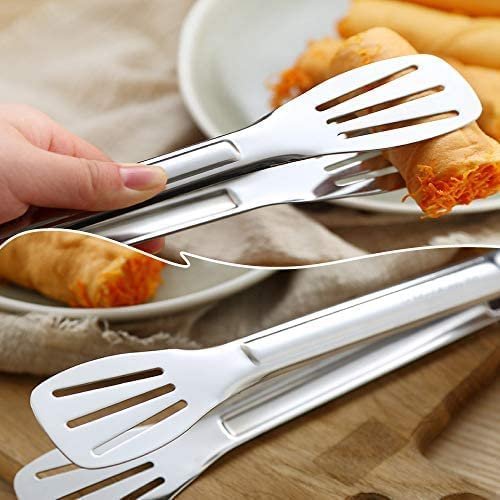 Stainless Steel Kitchen Tong, Easy to Clean and Store, Ideal for Cooking, Grilling