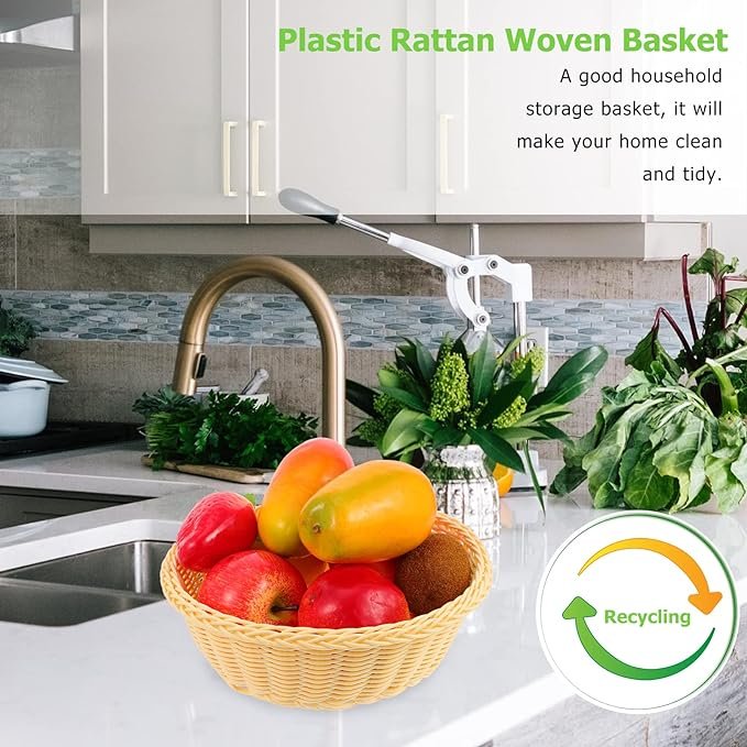 Handmade Wicker Round Basket