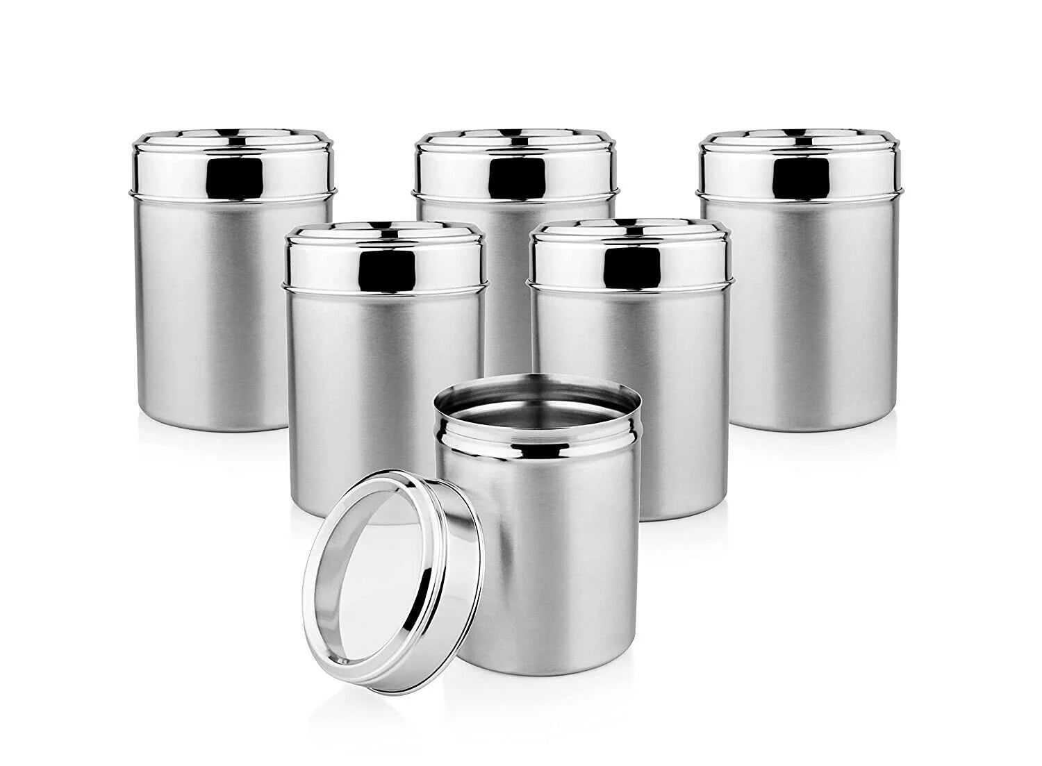 Unique Stainless Steel Transparent Lid Storage Container