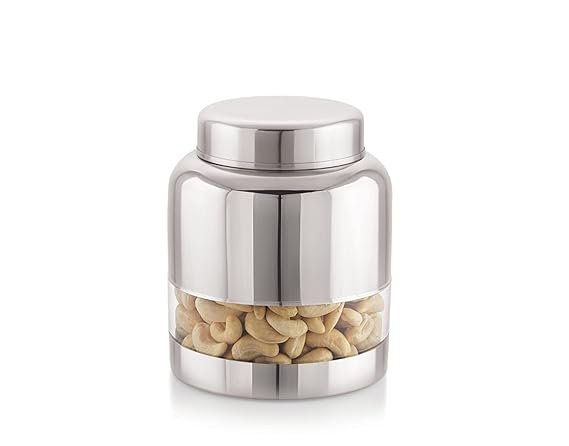 Serene Stainless Steel See Through Container Jar