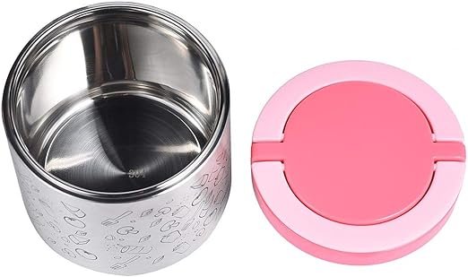 Insulated Food Jar 650ml Lunch Thermos with Handles, Portable Stainless Steel Lunch Containers