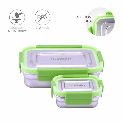 Dubblin Dineout Jr Stainless Steel Lunch Box