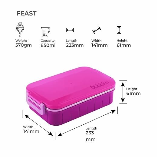 Dubblin Feast Stainless Steel Lunch Box