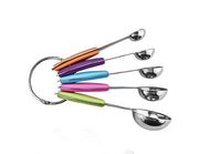 5Pcs/Set Measuring  KiCups and Spoons Measuringt, Stainless Steel Measuring Cup Spoon with Scale Cake Mold Kitchen Gadgets Tools for Cooking & Baking 5pcs