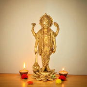 Brass Lord Vishnu Statue