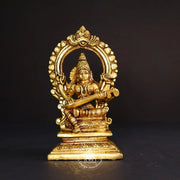 Brass Saraswathi With Arch Idol