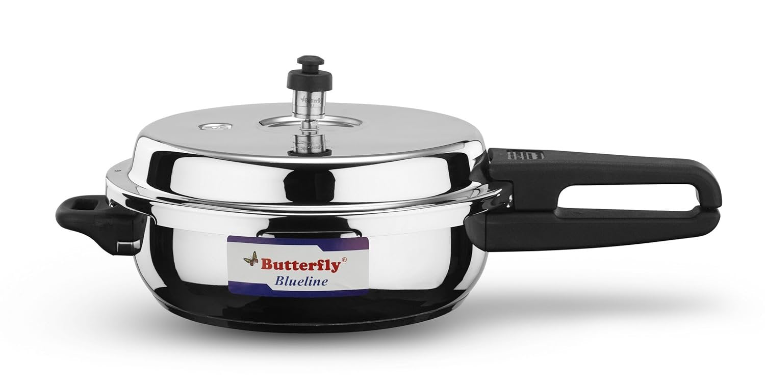 Butterfly Blue Line Stainless Steel Outer Lid Pressure Cooker