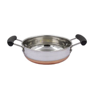 Copper Bottom Kadai With Fiber Handle