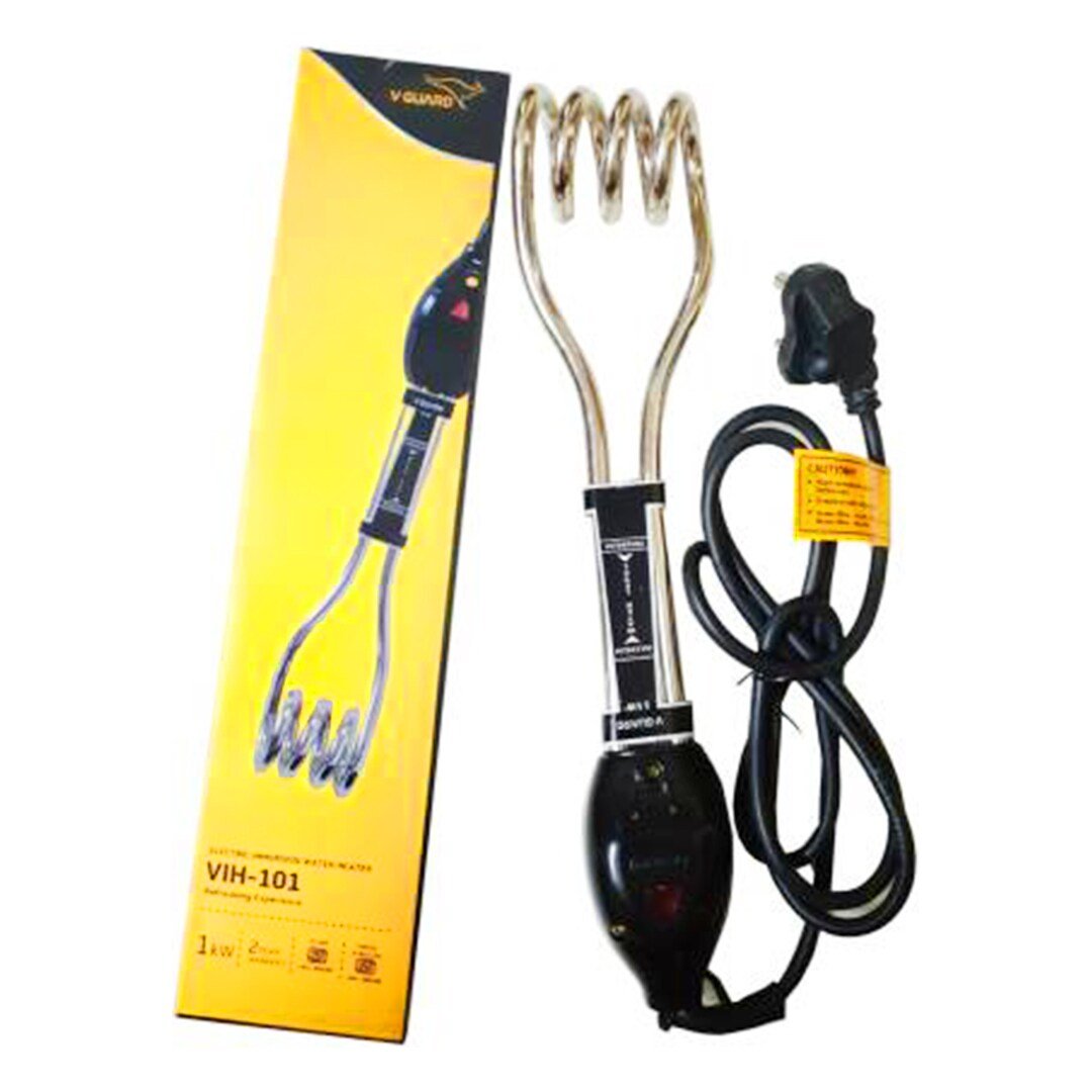 V Guard Immersion Rod Silver & Black - 1000W