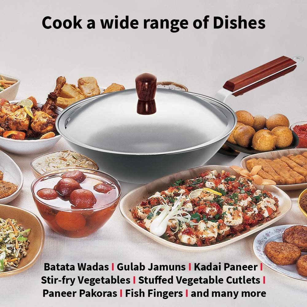 Hawkins Futura Kadai with Stainless Steel Lid