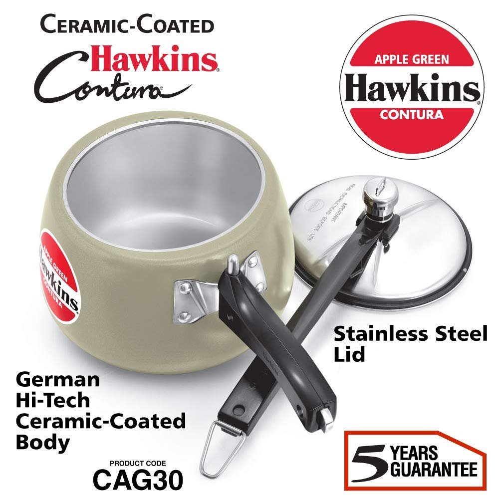 Hawkins Ceramic- Coated Contura Green Apple 3Ltr