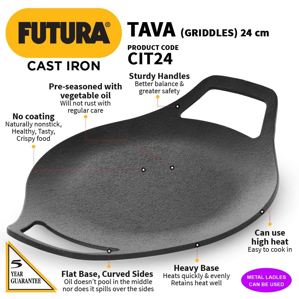 Hawkins Futura Cast Iron Tawa