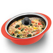 Hawkins Die Cast Dutch Oven Red Ceramic Coated Casserole