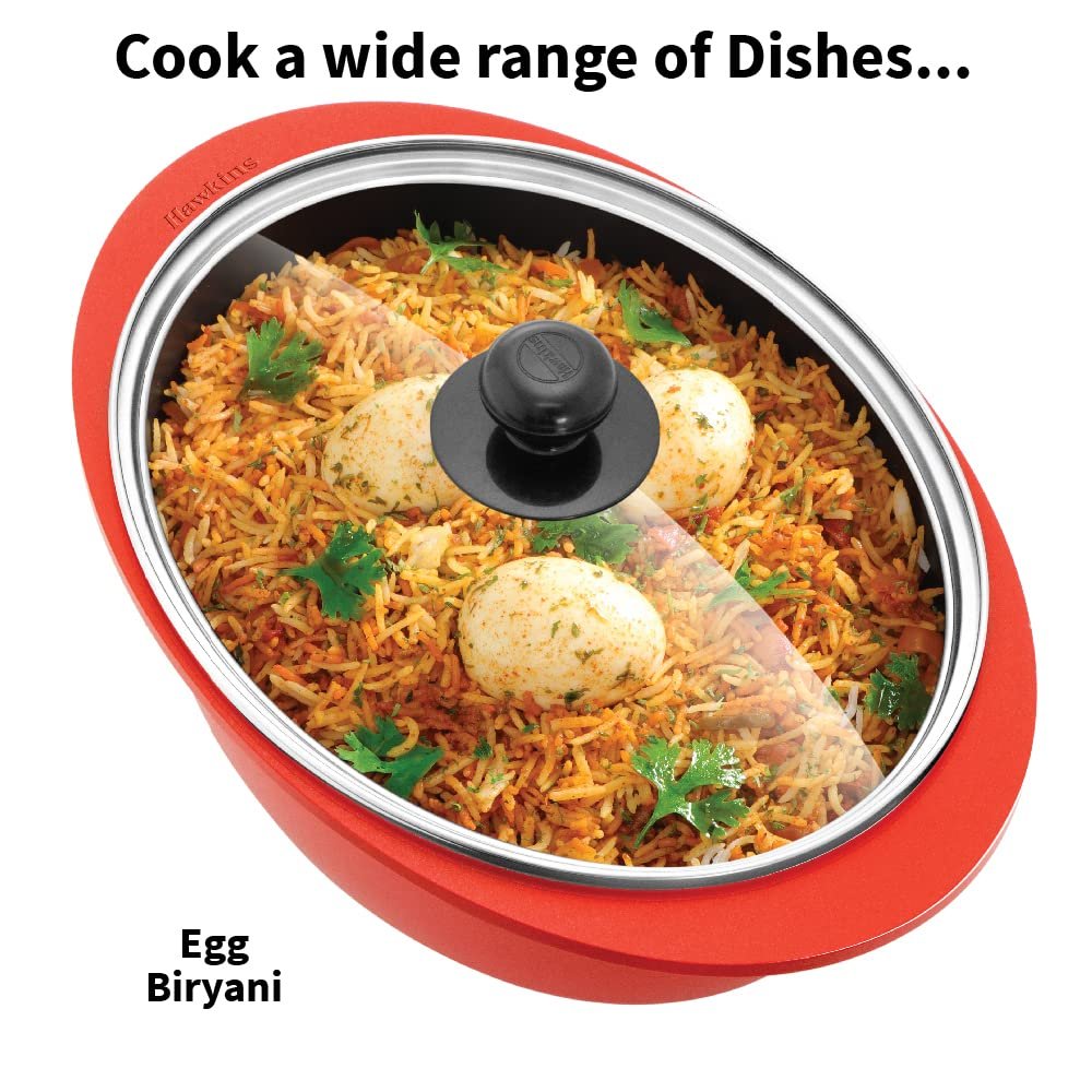 Hawkins Die Cast Dutch Oven Red Ceramic Coated Casserole