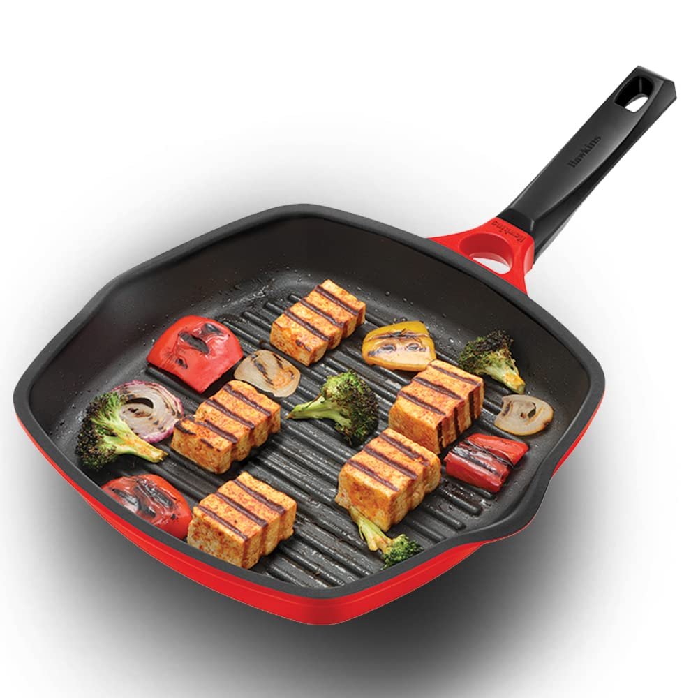 Hawkins Die Cast Nonstick Square Grill Pan