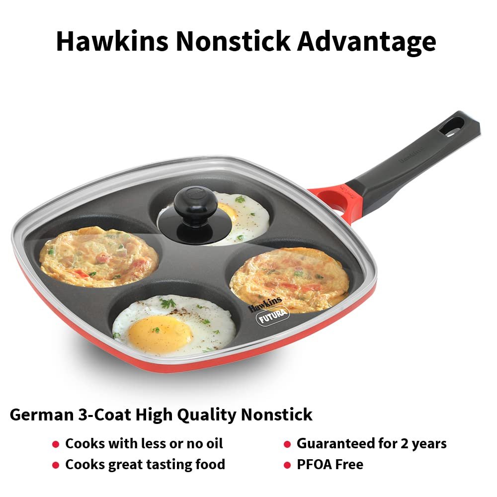 Hawkins Die Cast Multi Snack Pan with Glass Lid