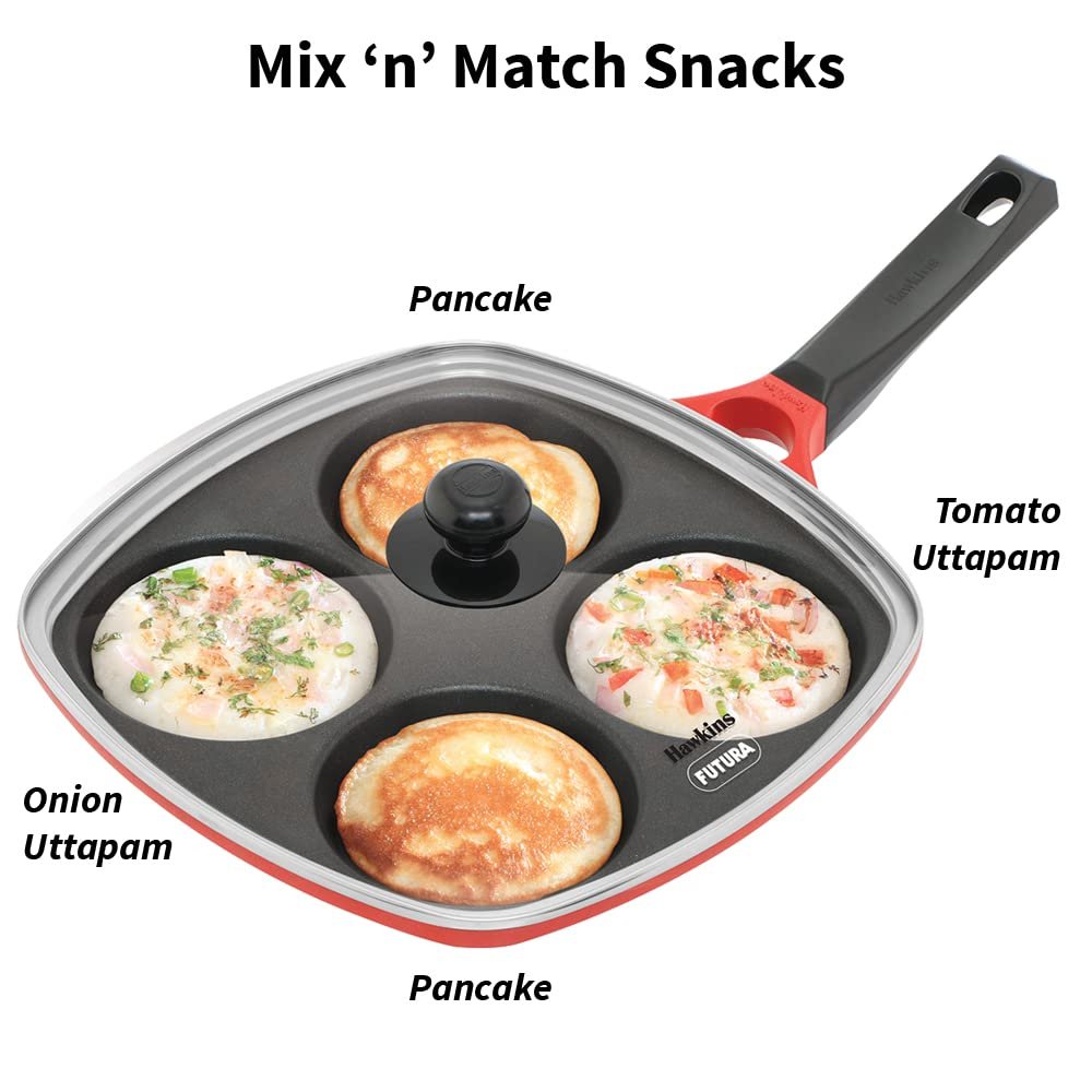 Hawkins Die Cast Multi Snack Pan with Glass Lid