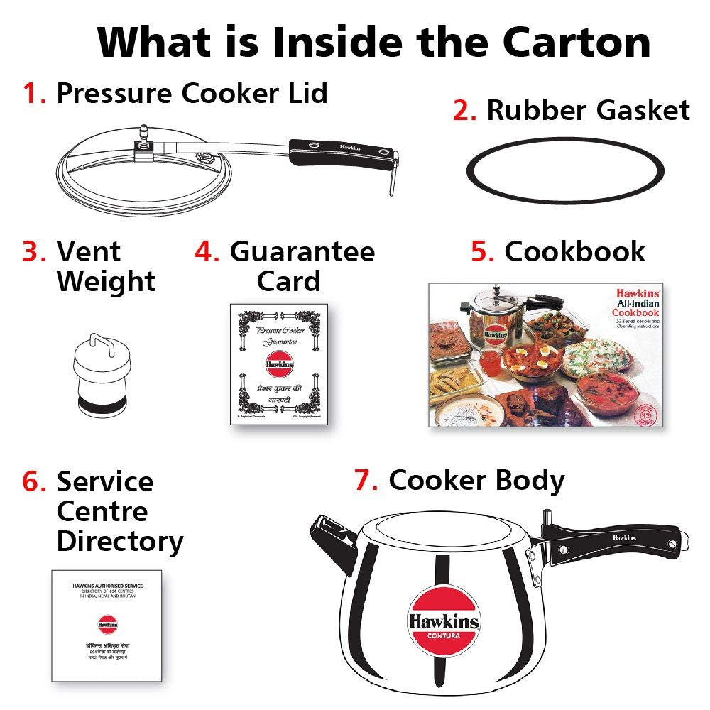 Hawkins Aluminium Contura Pressure Cooker