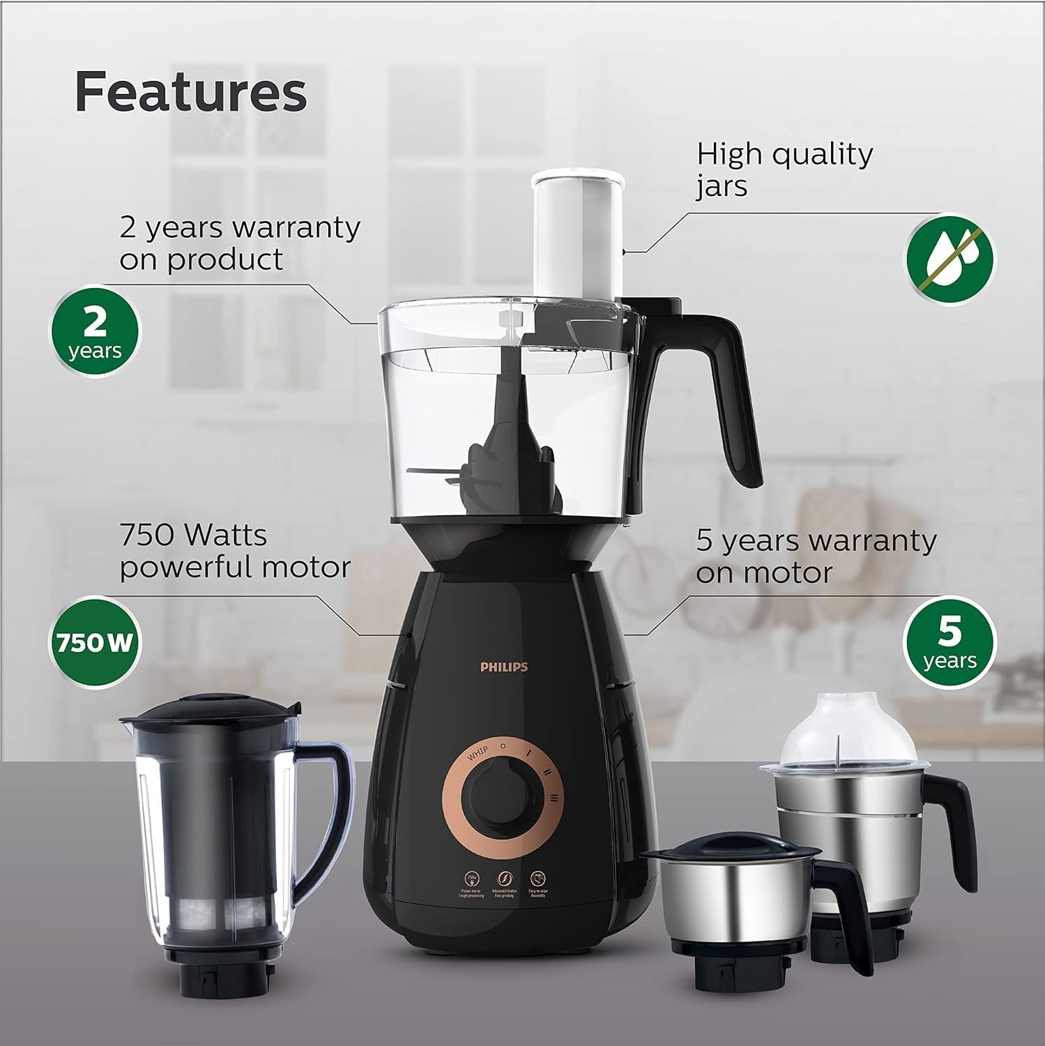 PHILIPS Mixer Grinder 750W