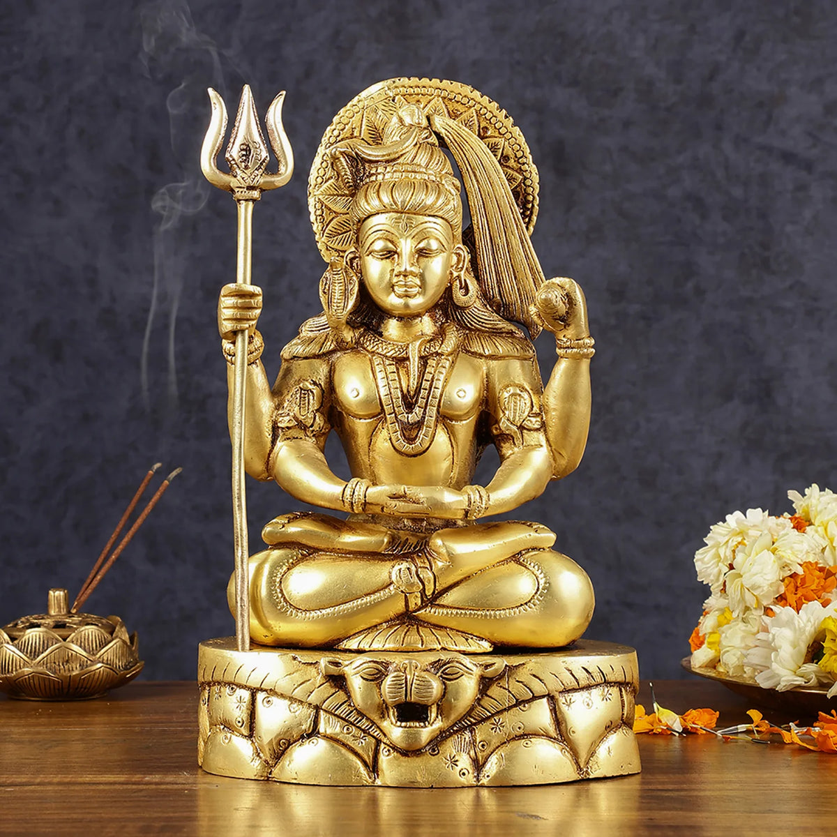 Brass Lord Shiva Idol