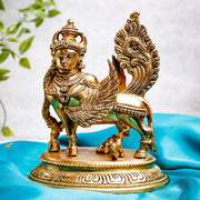 Brass Kamadhenu Cow Statue