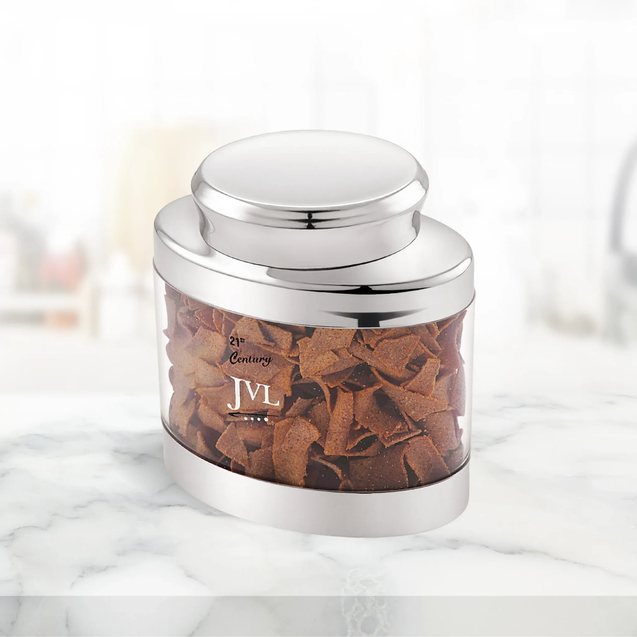 JVL Oval Canister Storage Container