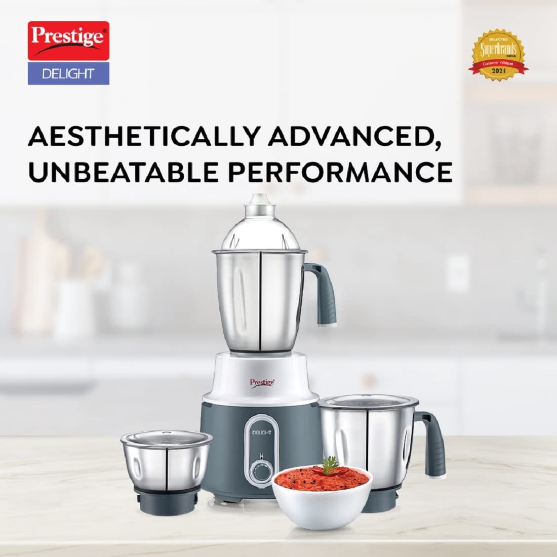 Prestige Delight Mixer Grinder 750 W 3Jars