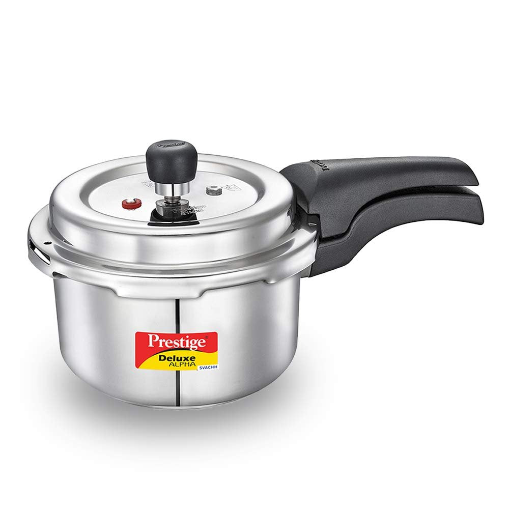 Prestige Svachh Deluxe Alpha Stainless Steel Outer Lid Pressure Cooker