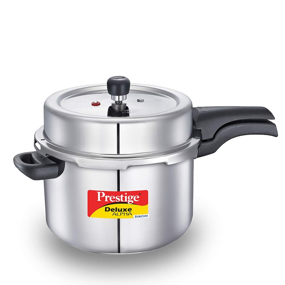 Prestige Svachh Deluxe Alpha Stainless Steel Outer Lid Pressure Cooker