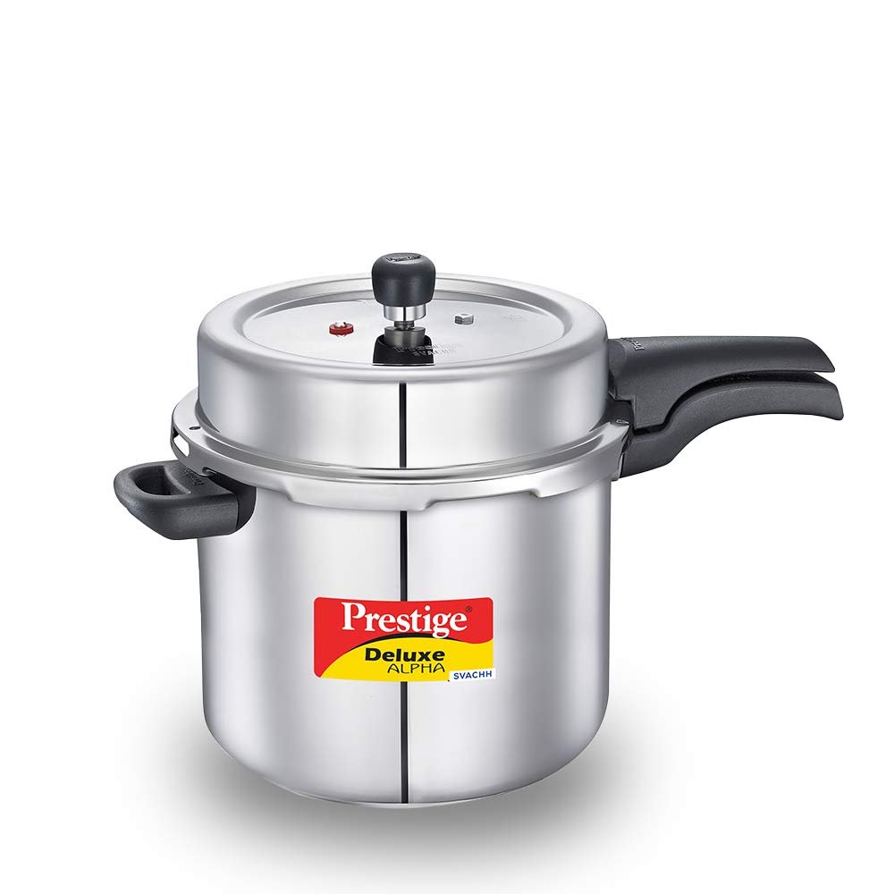 Prestige Svachh Deluxe Alpha Stainless Steel Outer Lid Pressure Cooker