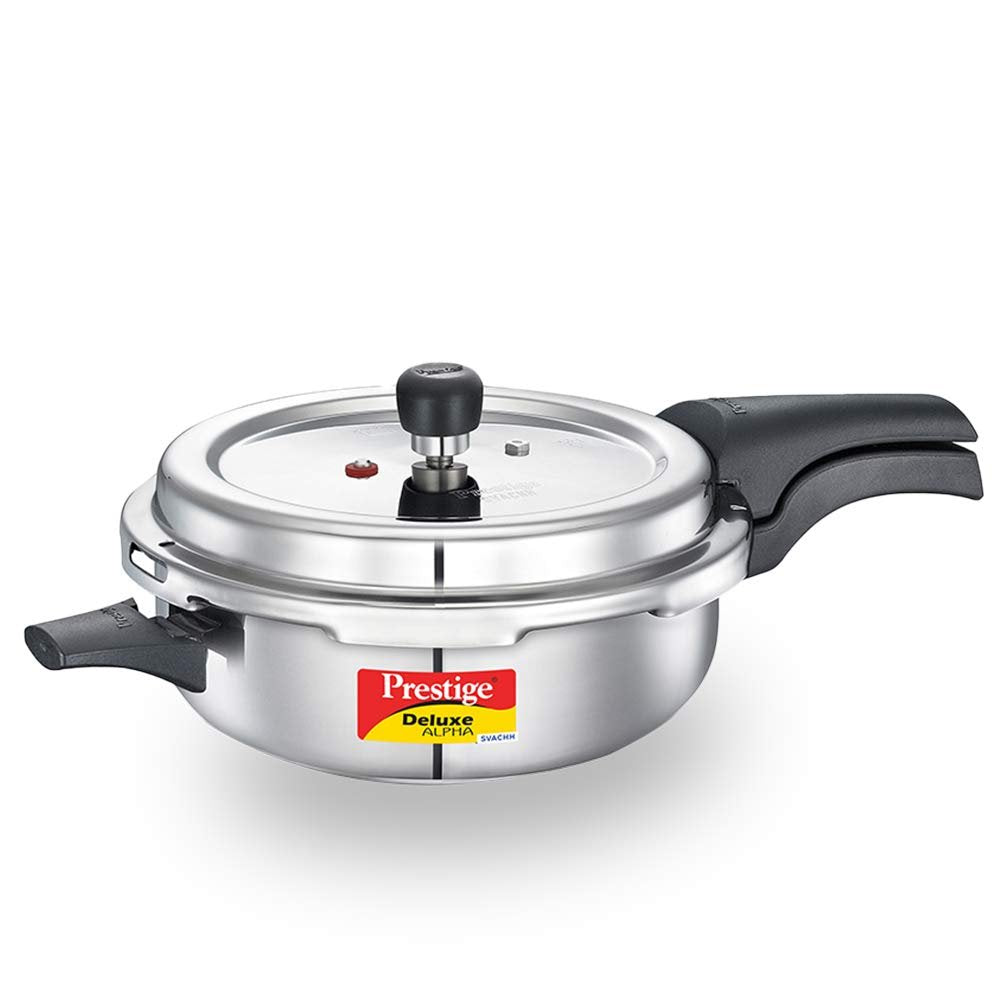 Prestige Svachh Deluxe Alpha Stainless Steel Outer Lid Pressure Cooker