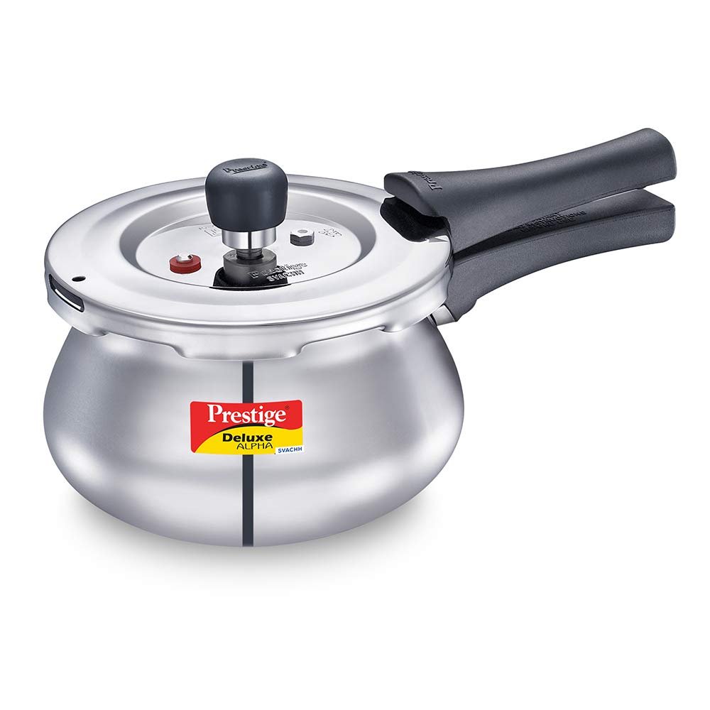 Prestige Deluxe Alpha Svachh Stainless Steel Handi Pressure Cooker
