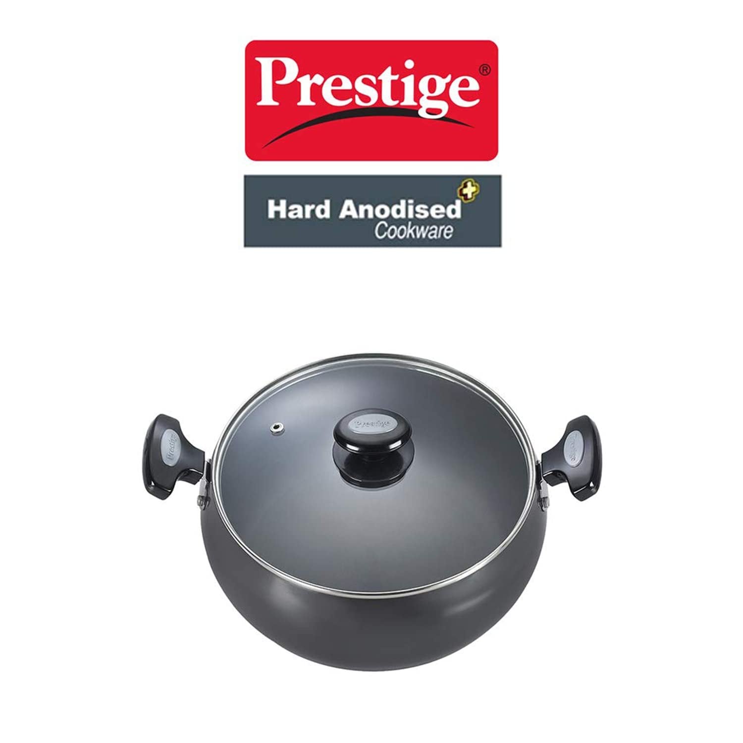 Prestige Hard Anodised Plus Sauce Pan With Lid 20cm