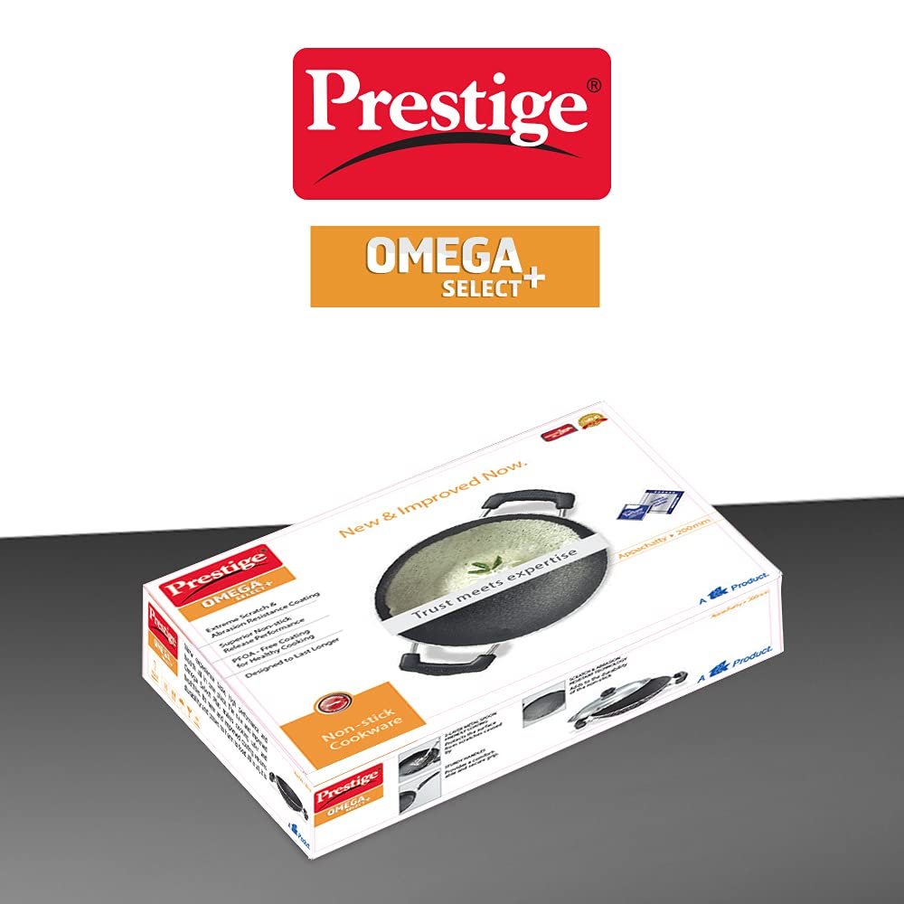 Prestige Omega Select Plus Non-Stick Deep Appachetty with Lid 20 cm