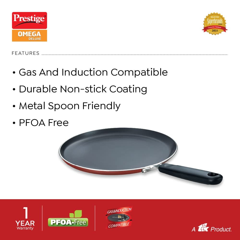 Prestige Omega Deluxe Aluminium Hard Anodised Non-Stick Omni Tawa