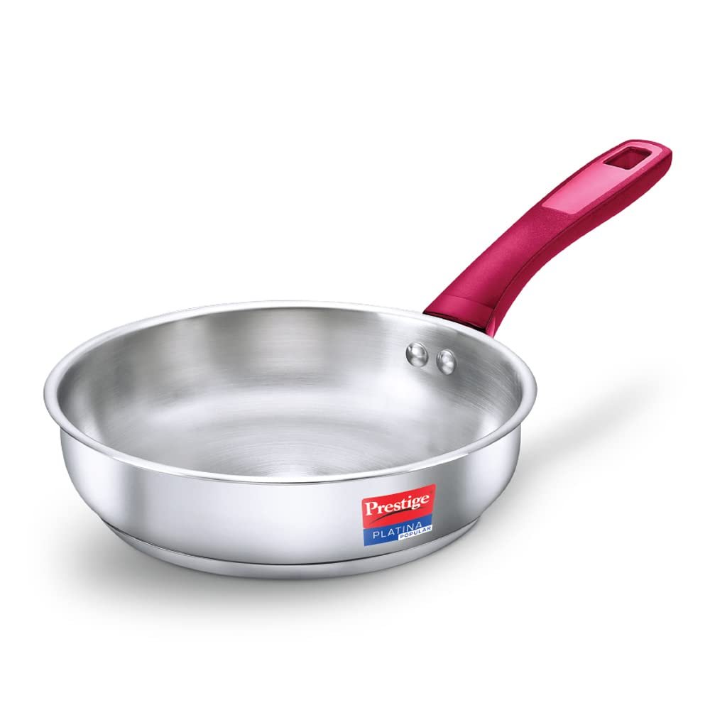 Prestige Platina Popular Stainless Steel Unique Impact Forged Bottom Fry Pan