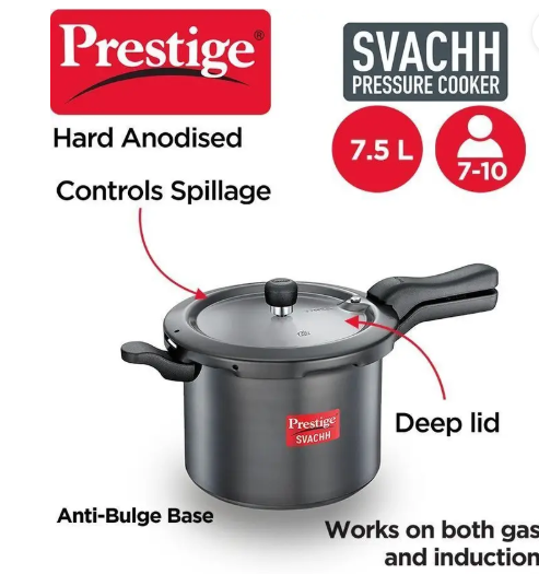 Prestige Hard Anodised Svachh Outerlid Pressure Cooker