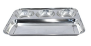 SS PARTITION PLATE ROUND AND RECTANGLE 4 IN 1