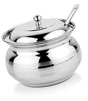 APPLE SS GHEE POT WITH SPOON BIG 250 ML