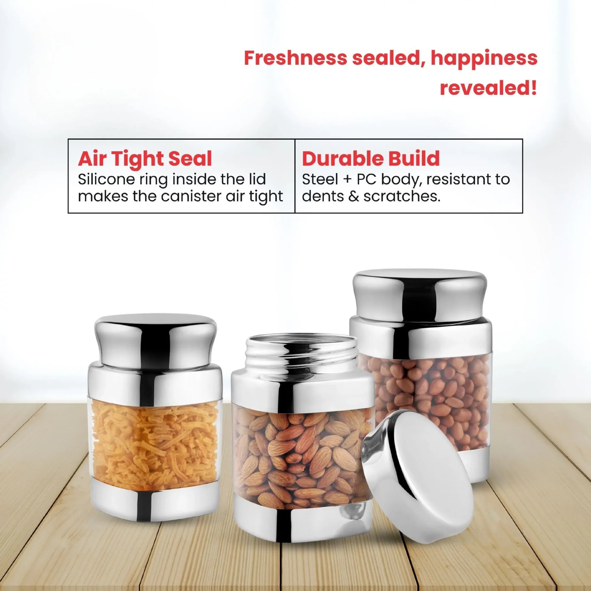 JVL Square Canister Storage Container