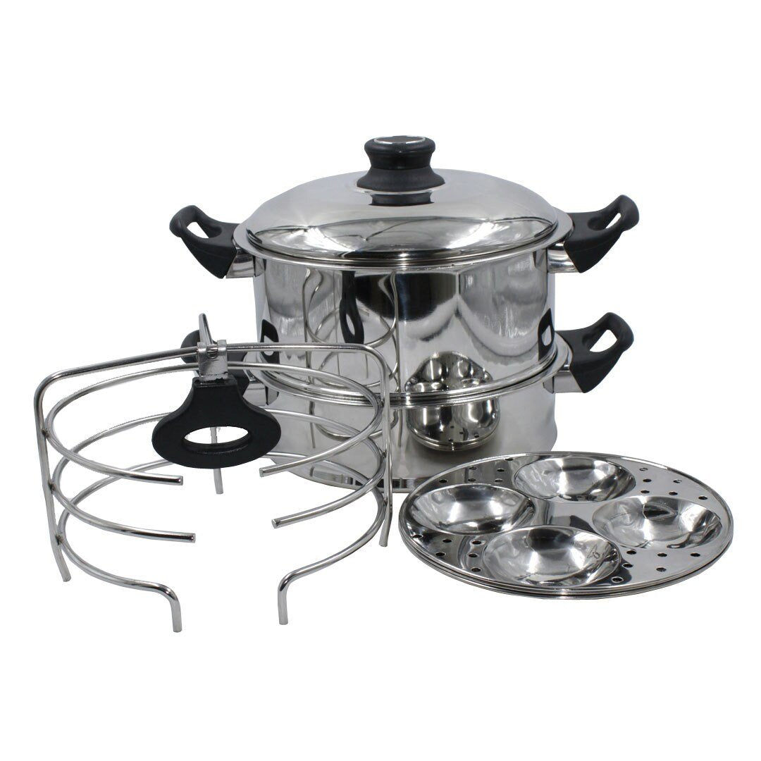 JVL Round Steamer Idly Pot